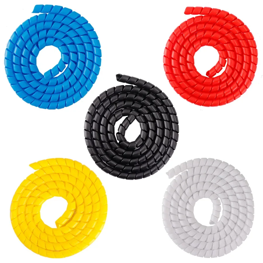 Cubre cables en espiral en sus cinco colores