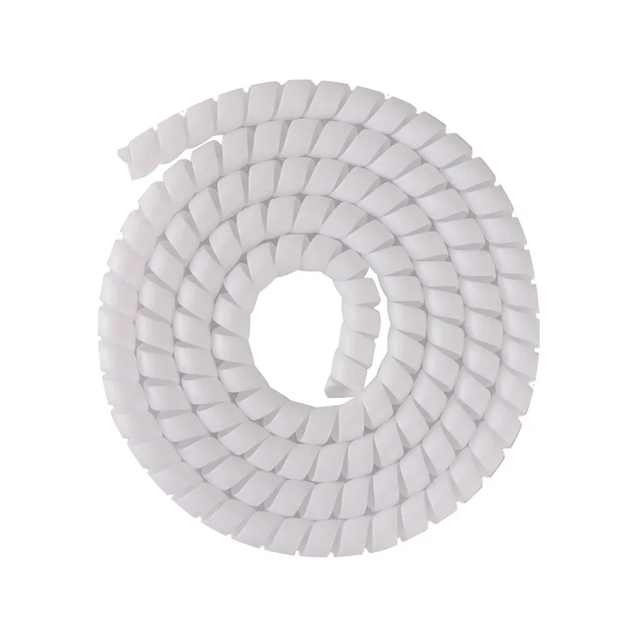Cubre cables en espiral en blanco