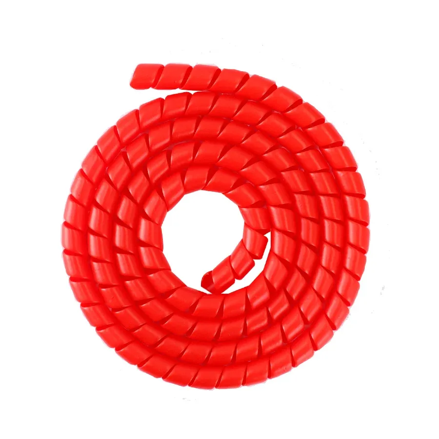 Cubre cables en espiral en rojo