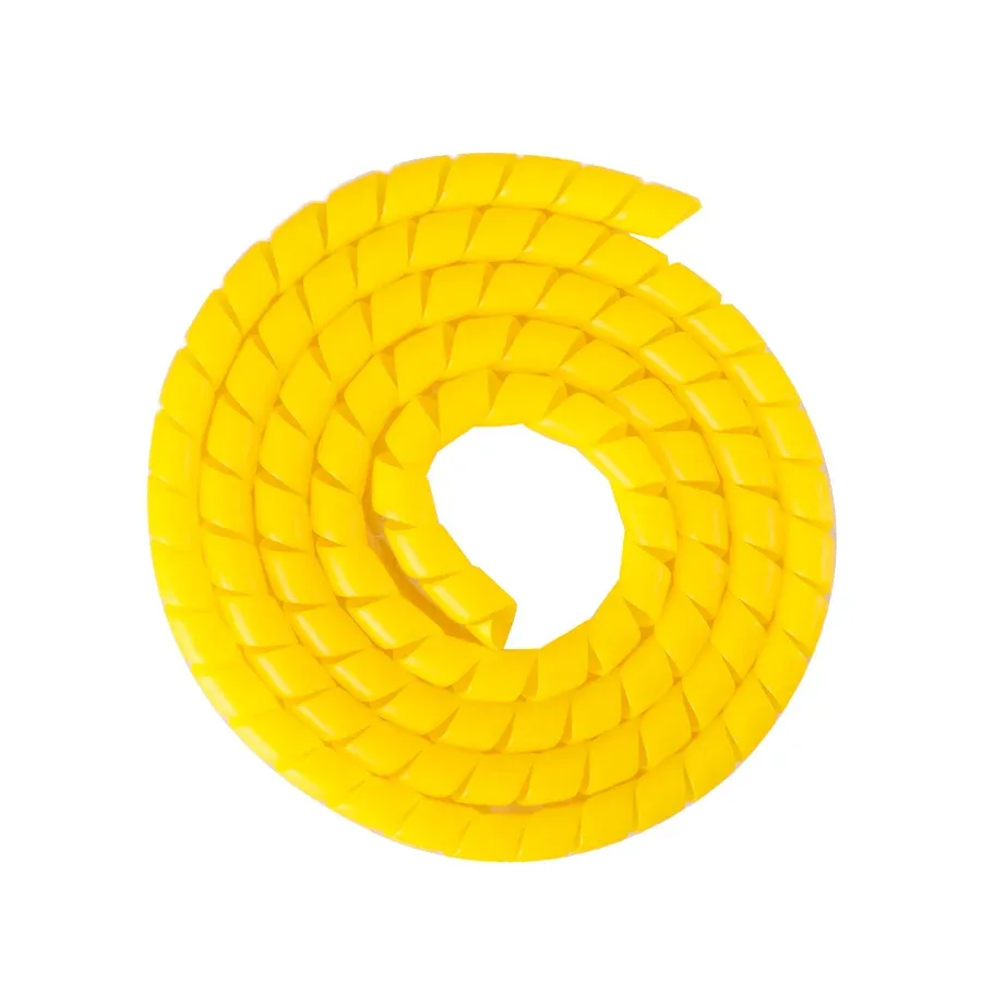 Cubre cables en espiral en amarillo