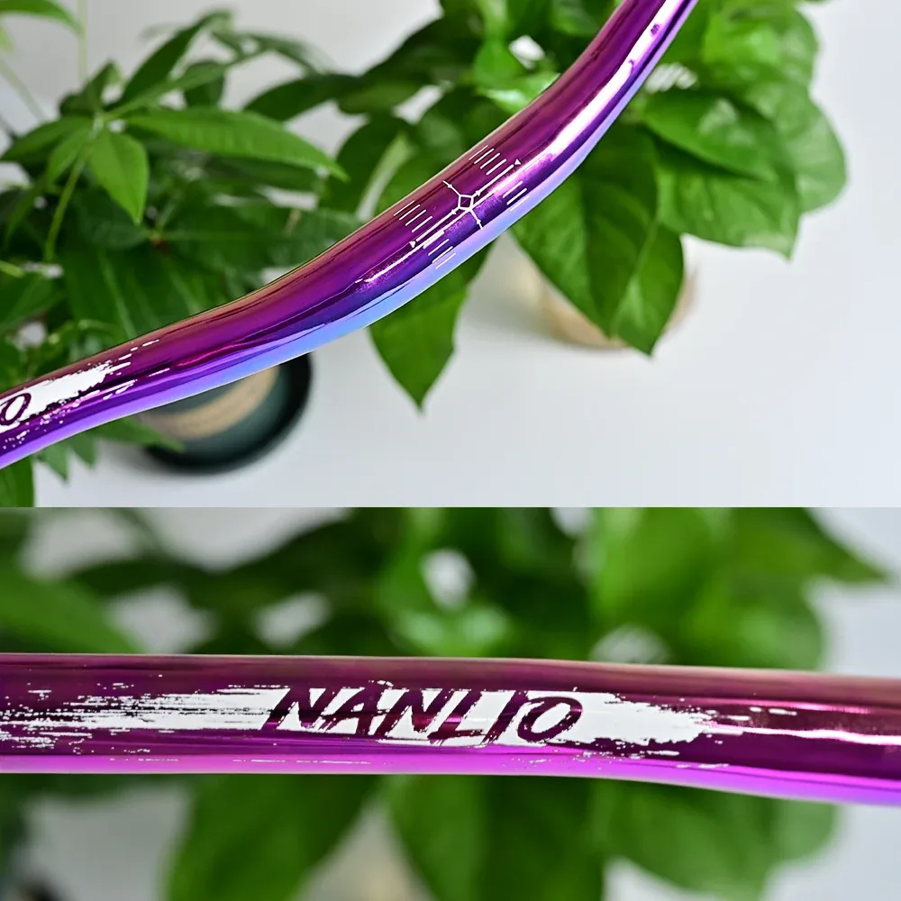 Manillar NANLIO – detalle del acabado tornasol
