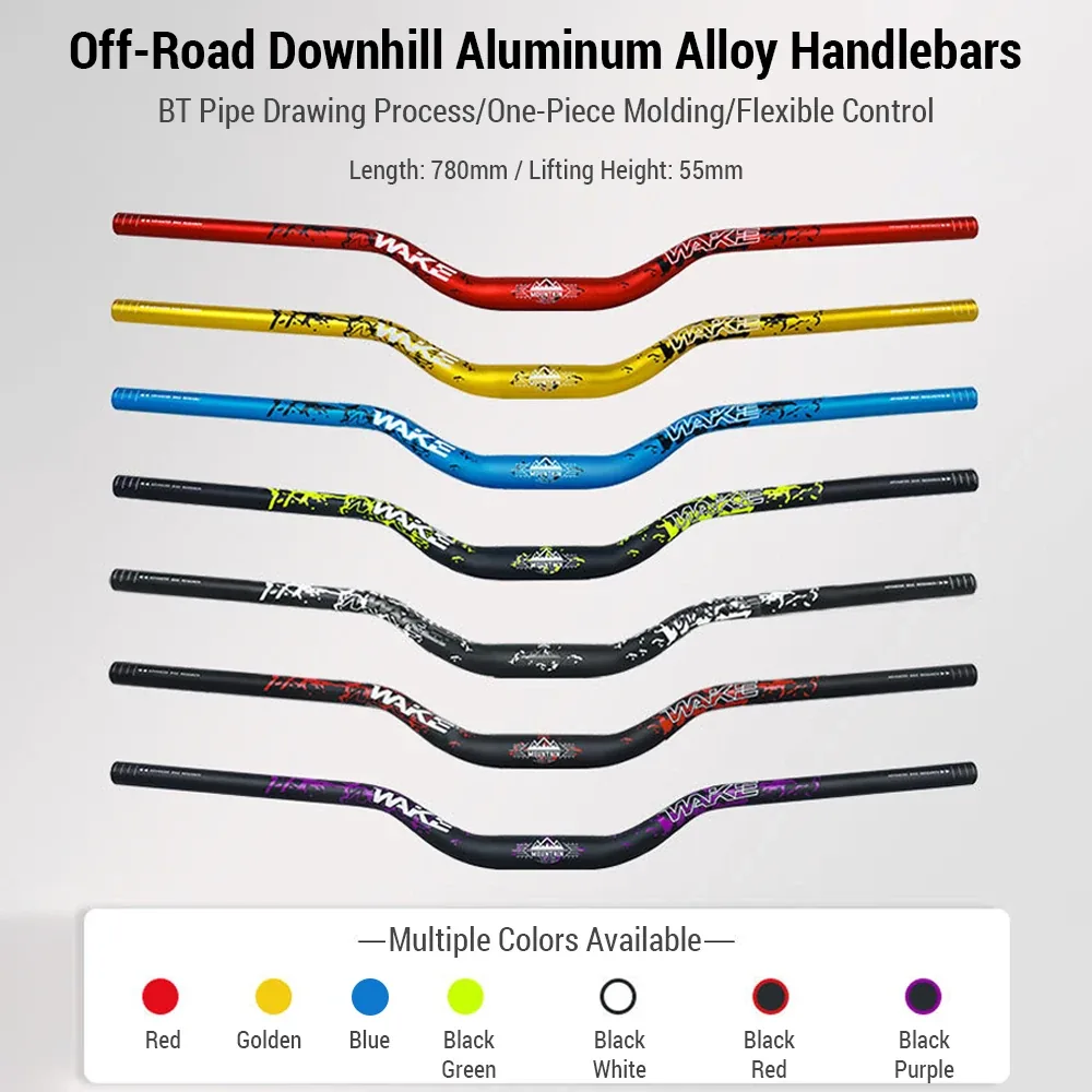 Manillar WAKE Downhill – los siete colores disponibles