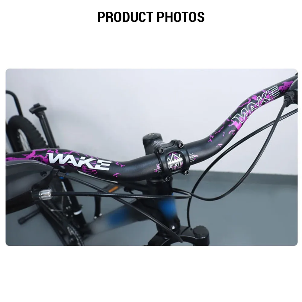 Manillar WAKE Downhill montado en una bicicleta