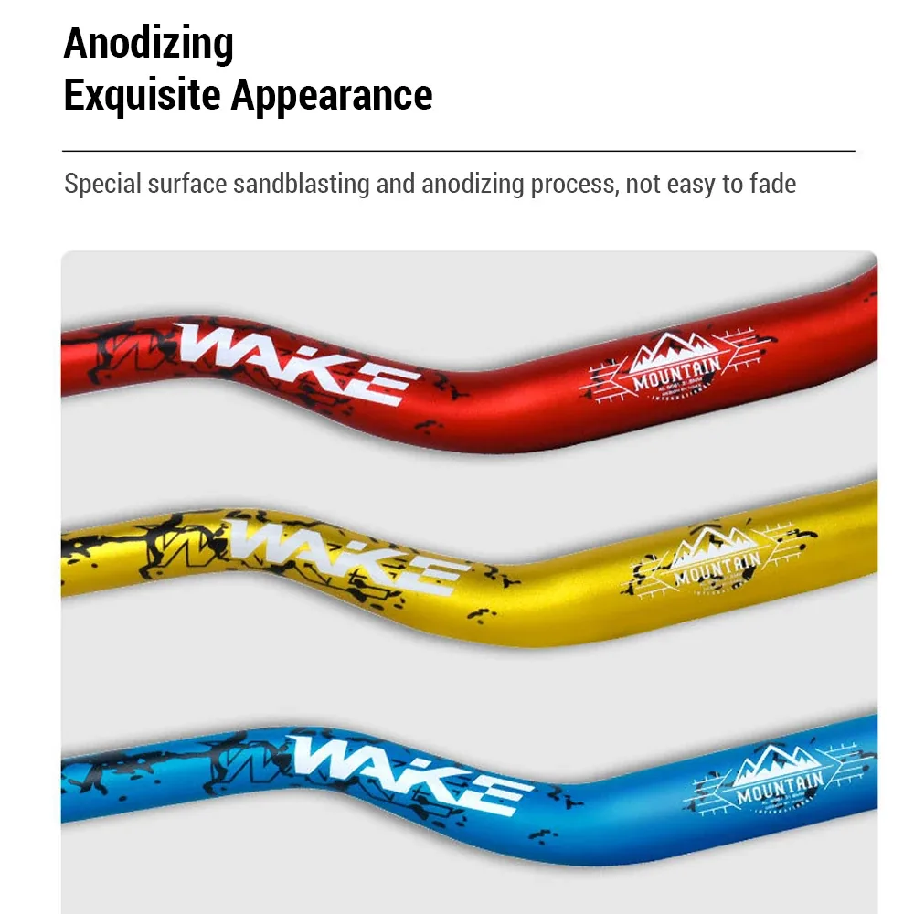 Manillar WAKE Downhill – acabado granallado y anodizado