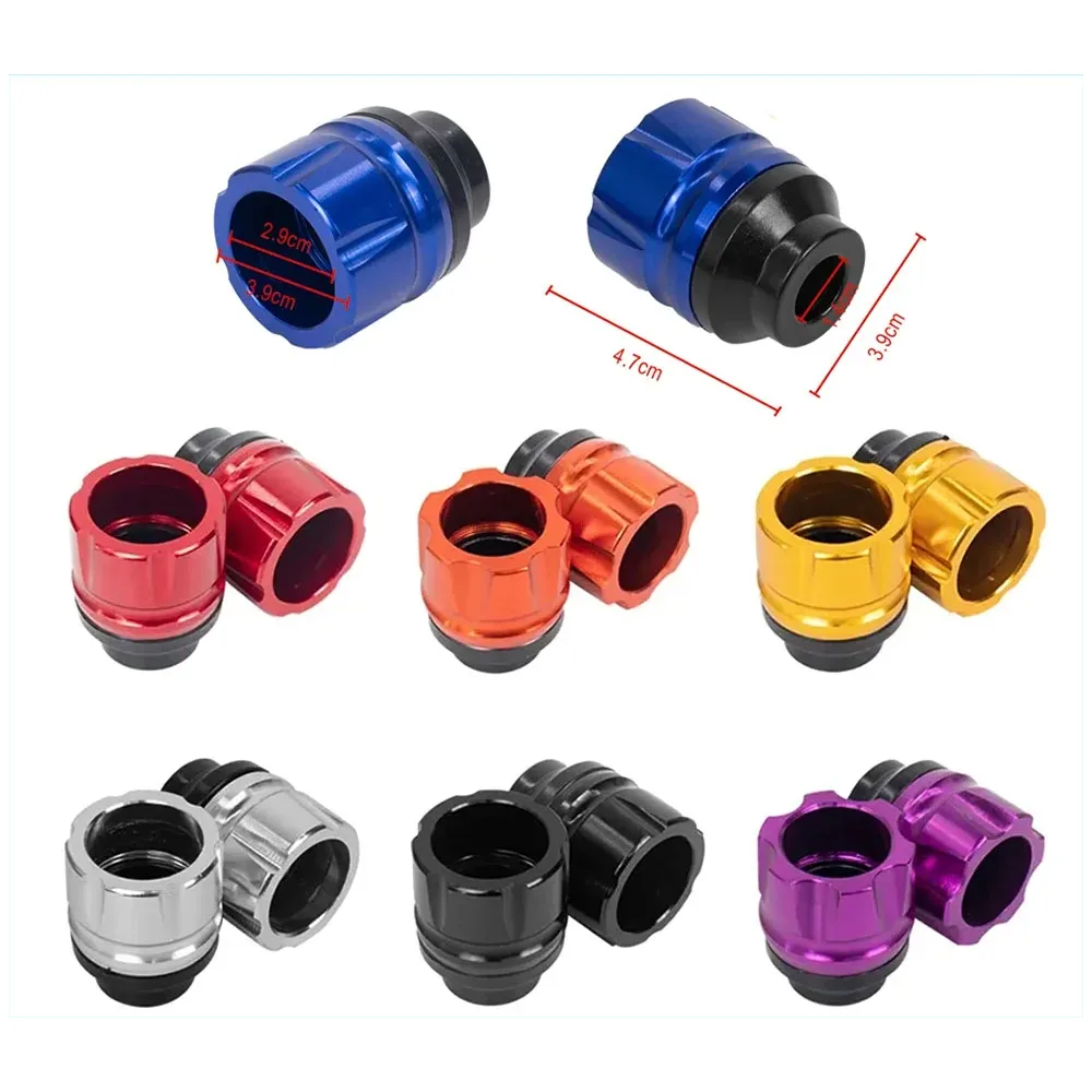 Protectores anticaídas cilíndricos – los siete colores disponibles
