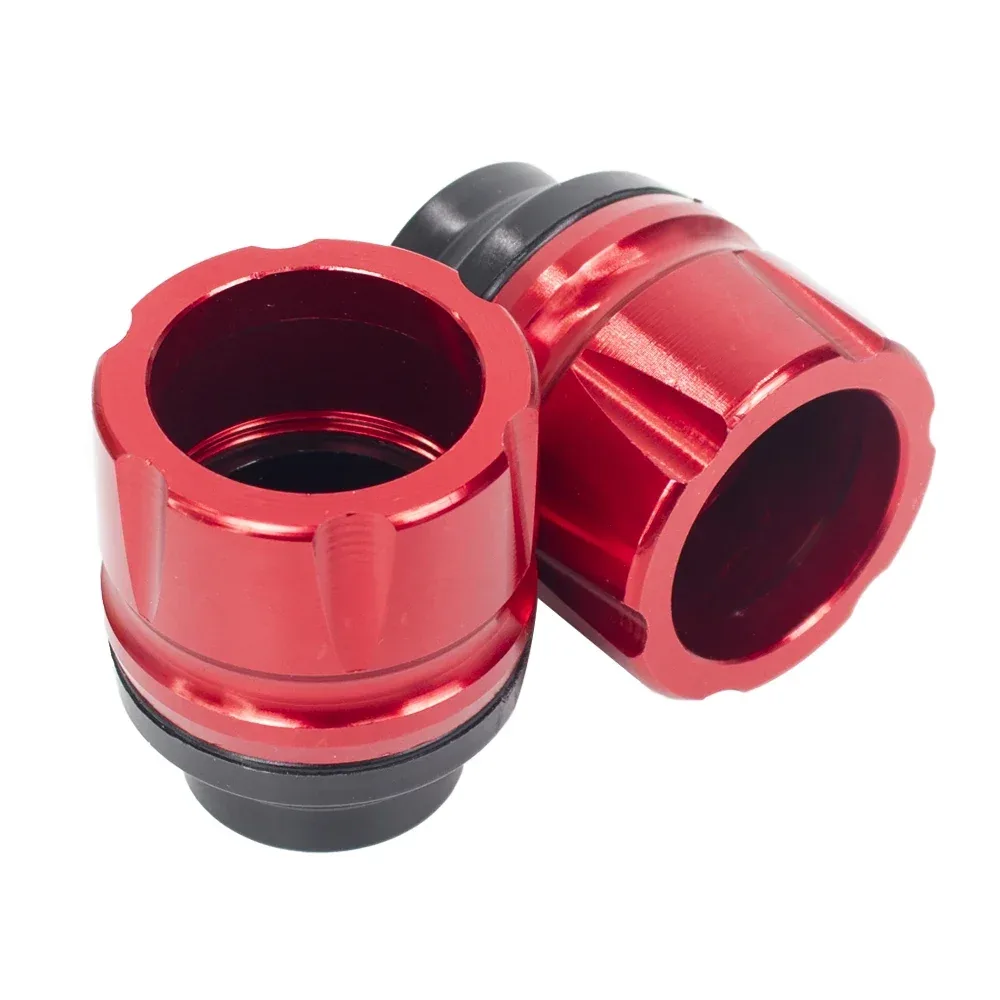 Protectores anticaídas cilíndricos en rojo