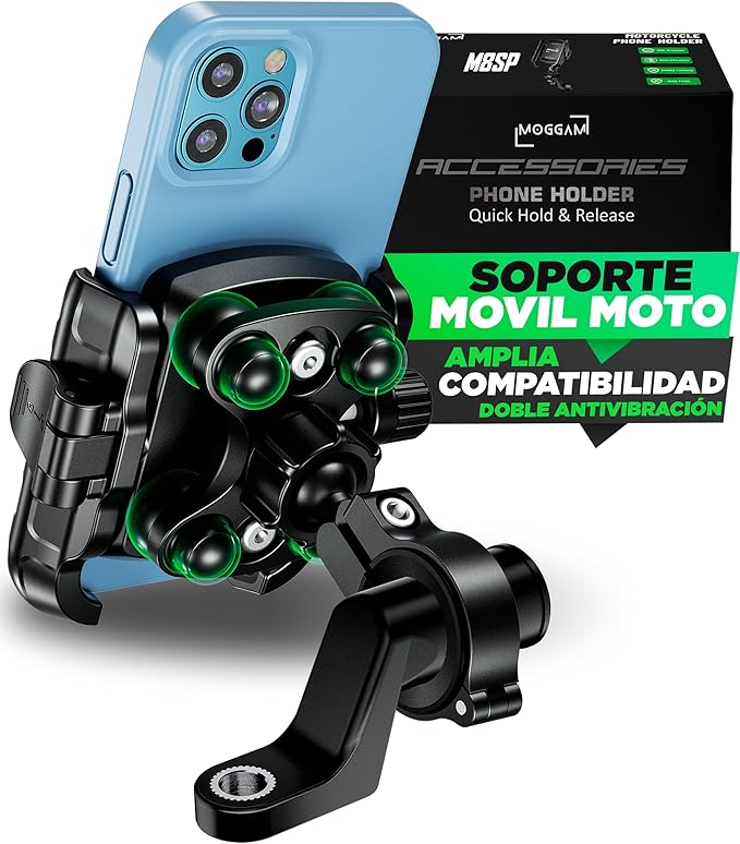 Soporte móvil antivibración para patinete