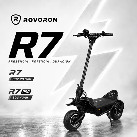 ROVORON R7 y R7 PRO — 60V 28,6Ah y 60V 42Ah