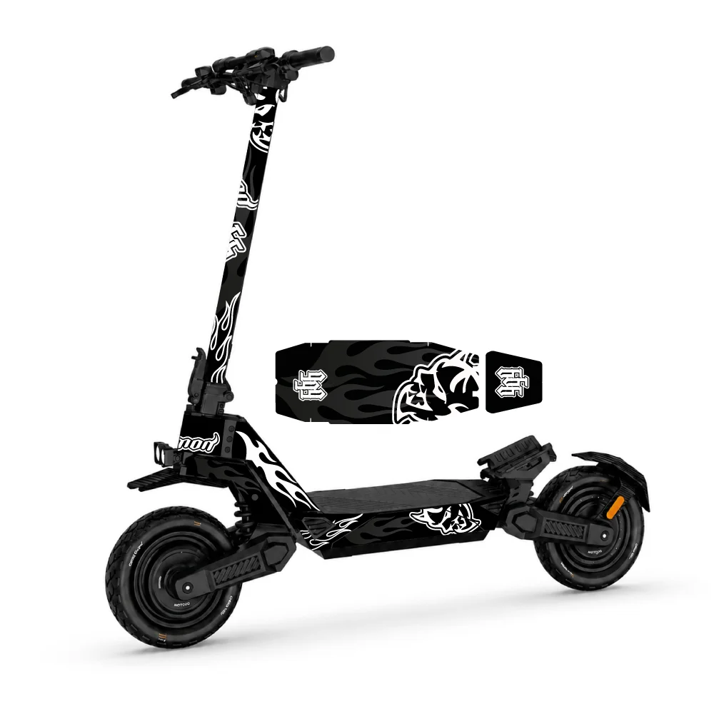 Vinilo Demon Blanco para patinete Ecoxtrem Deimos