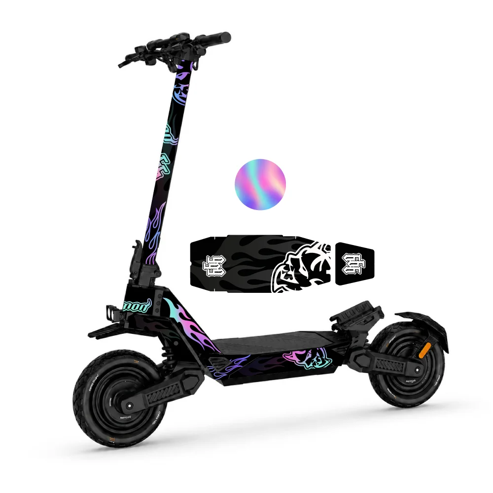 Vinilo Demon Tornasol para patinete Ecoxtrem Deimos
