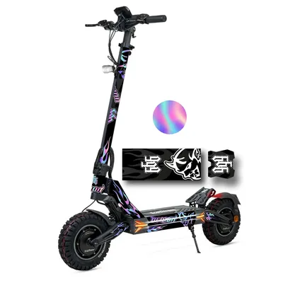 Vinilo Demon Tornasol para patinete Ecoxtrem M41