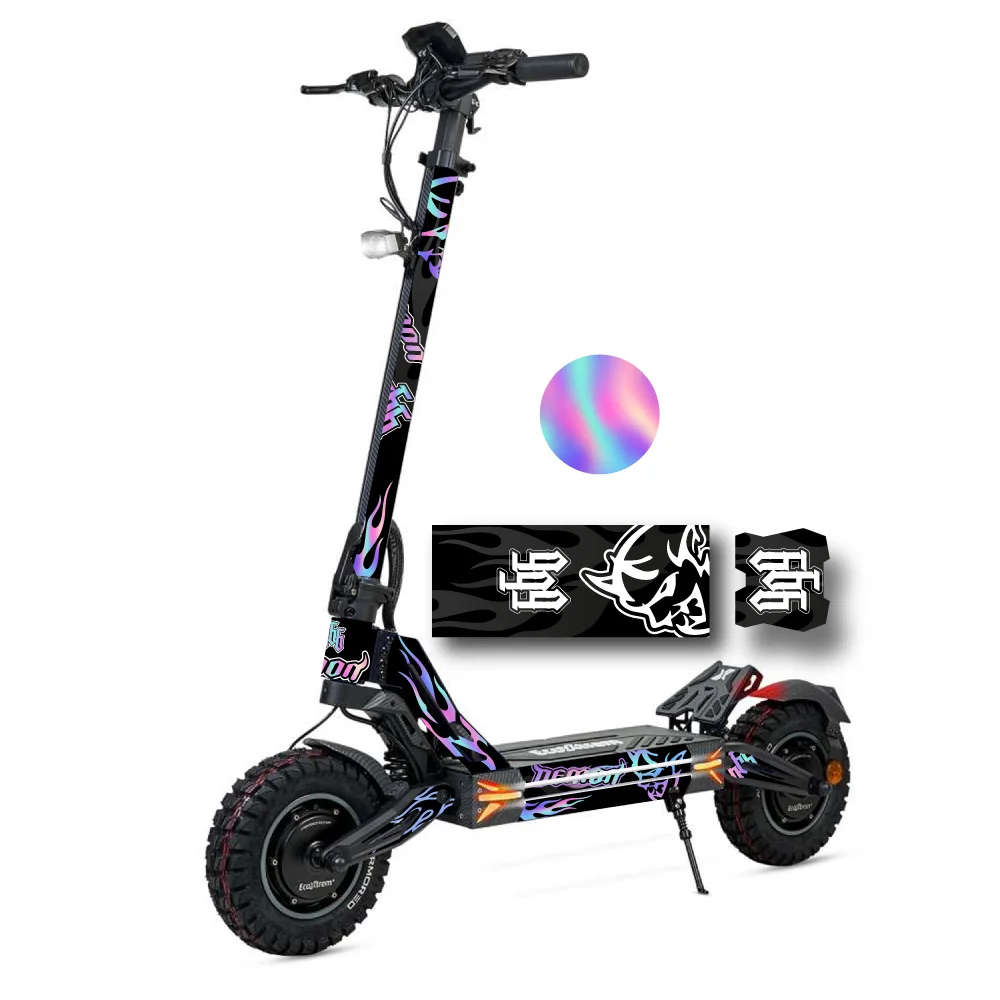 Vinilo Demon Tornasol para patinete Ecoxtrem M41